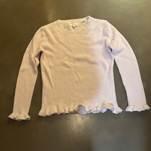 cashmere Chinti & Parker Lilac Ruffle Edge Sweater